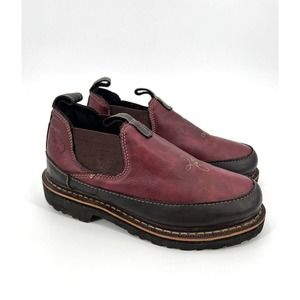 Georgia Giant Women’s Romeo Work Shoes 8M Boots Leather Oil Resistant Bottoms